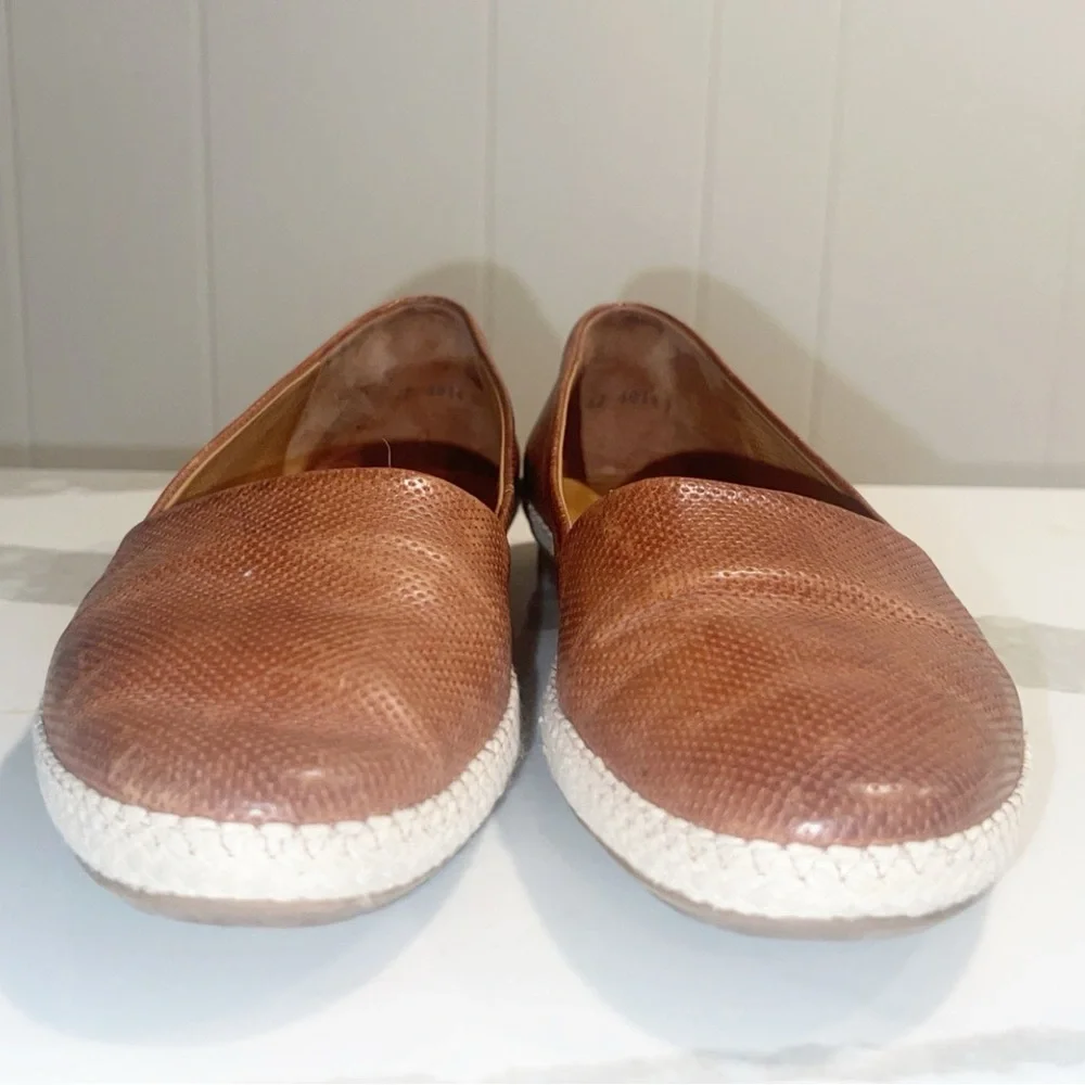 PAUL GREEN Perforated Leather Espadrille